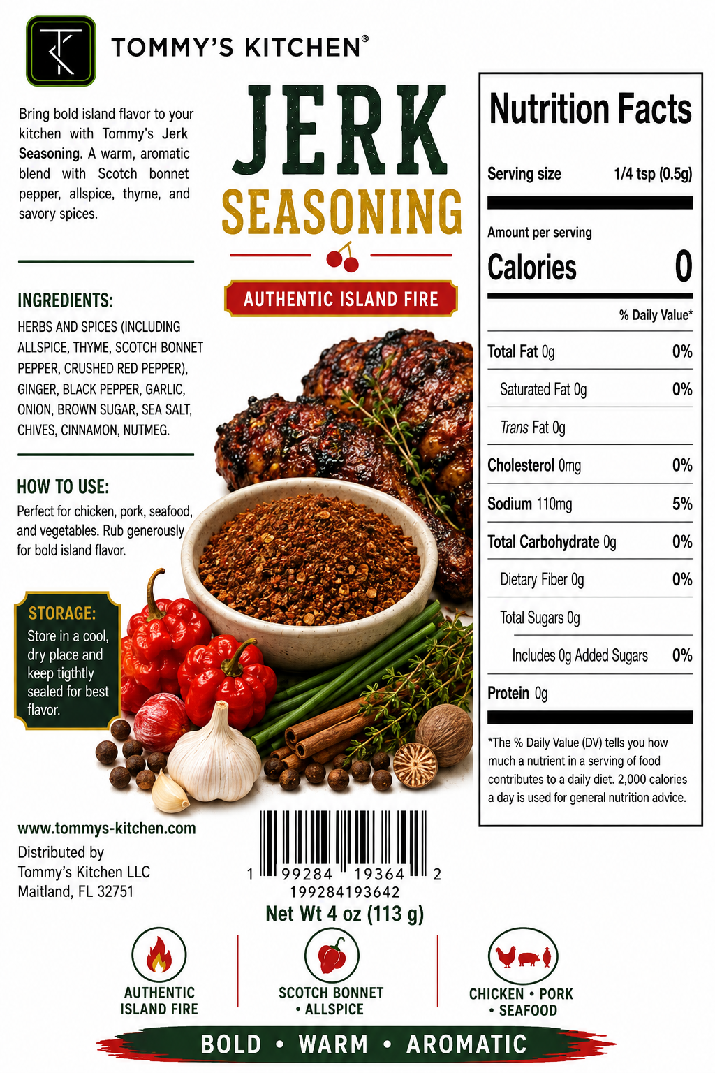 Tommy's Jerk Seasoning