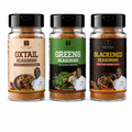 Tommy’s Kitchen Variety Pack, Oxtail, Blackened & Greens Seasonings, 4 oz Each, 3 Count
