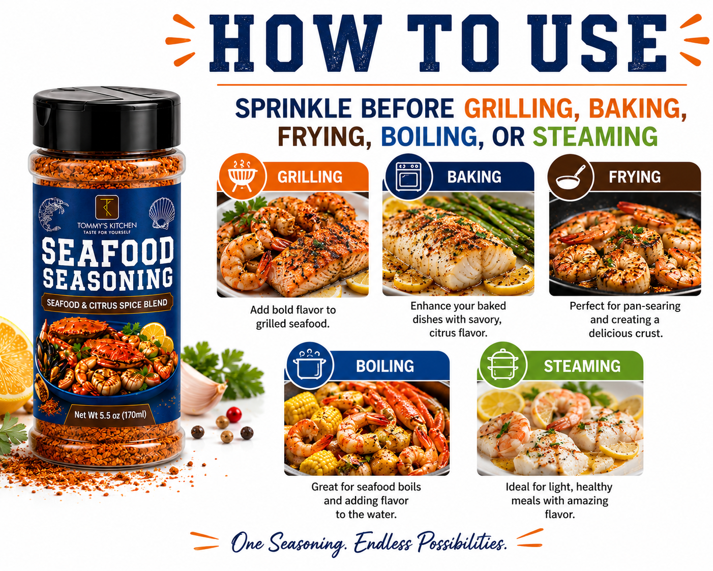Seafood seasoning
